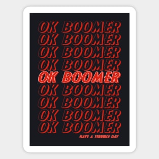 Ok Boomer Trend Meme Magnet